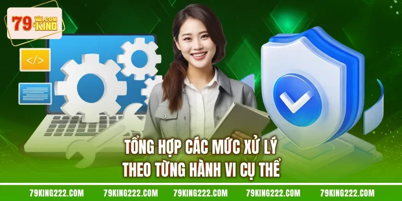 Tổng hợp các mức xử lý theo từng hành vi cụ thể
